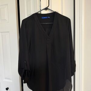 Apt. 9 Black V-neck Blouse